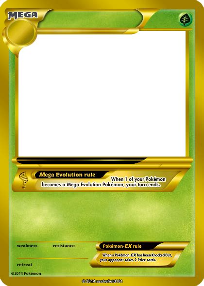 Mega Pokemon Card Template